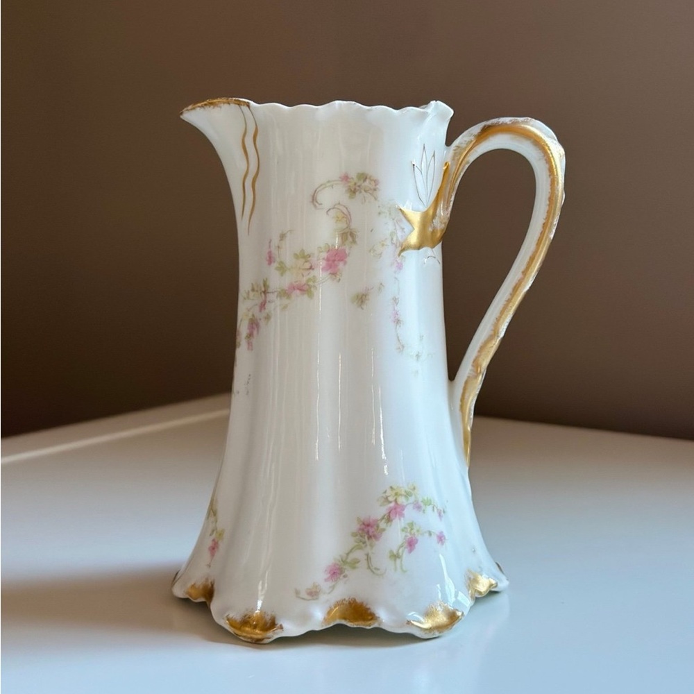 Antique Haviland Limoges Porcelain Mini Pitcher